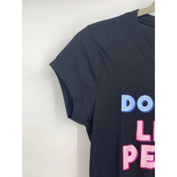 Wound Up Womens Juniors Black TShirt Do I Look Like A People Person Graphic Tee - Picture 5 of 10